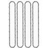 DORFEY Lama for motosega a gas da 16 64 DL, passo 0,325, denti guida 0,058, taglienti arrotondati, seghe for il taglio del legno(4pcs 16-inch Chain)