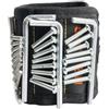Yvxotrxnk Strong Magnetic Wristband with 15 magnets | Cool Gadgets & Professional Tool for Men | Adjustable Wrist Belt Belt Holds Screws, Nails, Drill Bits, Bulls | Durable Worksite Organizer(Black)