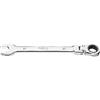 NEO TOOLS Chiave a cricchetto snodata misura 8-32 mm in acciaio CrV | Chiave a forcella e chiave poligonale a cricchetto (dimensioni 27 mm)
