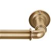 MODE Industrial Room Darkening Collection - Set di aste industriali regolabile per tende in acciaio da parete, diametro di 1/8", adatto a finestre da 182,9 cm a 365,8 cm, oro caldo