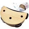 Generic Tamburello per piedi, tamburello per maschiatura, shaker a percussione a pedale con campanella in metallo, set di tamburelli a piede, strumento musicale per adulti