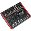 PROEL Proel PLAYMIX8 - Mixer audio a 8 ingressi con modulo bluetooth, lettore MP3 e Registrazione stereo su USB, Nero rifiniture in Rosso