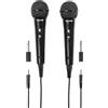 Thomson M135D - Microfono dinamico Karaoke, confezione da 2