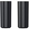Generic 2 Pack BLX2 Microfono Coperchio della tazza della batteria per Shure BLX2 / SM58 trasmettitore portatile (nero)