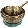Amilav Collections Full Moon Singing Bowl 7 Set -Chakra Singing Bowl Sound Healing Chakra Note Tune (6 to 11)