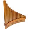 BESTonZON Flauto di Pan in Bambù 15 Tubi Tonalità G per Mano Destra | Set 1 Pezzo, Borsa e Accessori per Pulizia Inclusi, Design Creativo, per Educazione Musicale