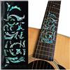 Inlaystickers Adesivo a intarsio per chitarre - Vortice ornamentale - Abalone Mix