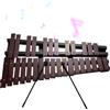 Btuty Glockenspiel 30 Note Xilofono Pieghevole Cornice in Legno Barre in Alluminio Spessore 5 mm Strumento Musicale a Percussione con Borsa per Il Trasporto