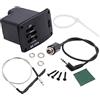 Jiayouy UK-2000 2-Band EQ Equalizzatore Ukulele Piezo Pickup Preamp Tuner System 1 Set