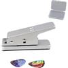 Generico Heavy Duty Guitar Pick Maker, Guitar Picks Hole Punch, Art Craft Supplies, ABS + Metal Construction, Fast and Effective for Musicians, Small and Large Size (C)