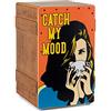 XDrum Design Series Cajon "Catch my mood" - Cajon di design con stampa Pop Art - Bass Port integrato - Corpo in HPL con effetto cassa di banane - Snare-teppich installato fisso