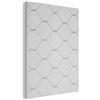 MuchoWow© Pannelli Fonoassorbenti Parete Acustici 60x80 cm Insonorizzanti Pannello Fonoassorbente Design Isolante Acustico Fonoisolanti Insonorizzazione Stanza Piastrelle - Bianco - Forme
