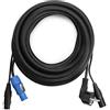 Pronomic Stage EUPPD-5 Cavo alimentazione EUR POWP DMX powercon DMX 3 pin, 5m