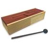 Generic Tongue Drum Log Shape 4 note con battitore in legno 30cm