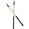 ULDIGI Bacchette Tamburo in Bamboo 40cm per Jazz Folk, 2 Pezzi | Colore Nero, Suono a Volume Basso e Tocco Leggero, Set da Due per Uso Musicale