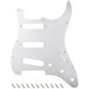 Banworks - Battipenna in alluminio CNC per chitarra Strat SSS, spessore 1,5 mm, 1 strato, 11 fori, bordo dritto, per Fender Stratocaster Ultra Stratocaster ST JT/HB-01 stile moderno americano, colore