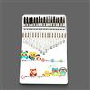 Hearda Kalimba 17 tasti Thumb Piano, Hearda Portatile Professionale Pianoforte in Legno con Accessori e Istruzione, Mbira Finger Piano Regali per Bambini Adulti Principianti - Stampa Animale (gufo)
