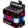 LIGIGWASH Mini Organetto Professionale per Ragazzo Ragazza Coordinazione Occhio-mano in Materiale Abs e Metallo come Strumento Musicale Educativo