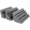 INOOMP Soundproof Wedge 3pezzi in Spugna Bianca, Riduzione Rumore per Podcast | Bass Trap Angolari, Pannello Fonoassorbente Bass Trap, Controllo Acustico Professionale, per Studio e Pareti