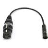 Selected Cable - Cavo mini XLR maschio su XLR femmina per Blackmagic 6K 4K BMPCC, Audio microfono HQ, SC-AK-mXLR-0050 (0,5 m)