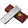 BORGBAR Armonica polifonica 2 in 1 a 24 fori, bicolore, doppia tonalità, chiave C/G, professionale, per suonare a bocca e organo a bocca, per adulti e principianti (24 fori)