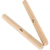 XDrum CG-250 Claves Grande In Legno Di Caucciù - Bacchette In Legno Di Caucciù - Strumento Ritmico Per Musica Afro-Cubana - Suono Chiaro E Penetrante - Lunghezza: 25 cm - Naturale