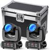Yespick 2 unità 100W LED RGBW Teste Mobili luci dj Proiettori Discoteca con Flycase Flight Case per feste di nozze, gruppi di chiesa, spettacoli, bar