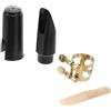 ibasenice Set per Clarinetto Sib Bocchino in Plastica Abs Nero Durevole 2.5, Accessori Professionali per Strumenti a Fiato