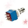 OFFSCH Interruttore Effetti Chitarra Elettrica Metallico Blu Con True Bypass e Pin Per Box Effetti Vintage