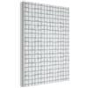 MuchoWow© Pannelli Decorativi Fonoassorbenti 60x80 cm Parete Quadri Isolamento Acustico Fonoassorbente Isolante Fonoisolanti Pannello Decorativo Insonorizzanti Motivo - Griglia - Blu - Grigio