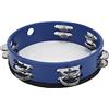 Generic Tamburello 8 Strumento a Campana per Percussioni Portatili in Betulla Blu per Adulti e Bambini, Accessori per Feste Karaoke per Matrimoni