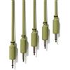 ExcelValley - 5-Pack - Cavi Modulari Patch Mono - TS 3,5mm 1/8 Eurorack Sintetizzatore [Verde Militare - 20 cm - 8]