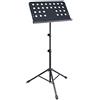 Proel RSM650 - Leggio Musicale forato ad altezza regolabile in Nero Opaco + Borsa trasporto leggera, Nera.