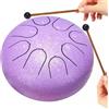 ILWHE Tamburo per la pioggia per esterni, tamburo chakra per pioggia all'aperto, tamburo pioggia tamburo impermeabile, tamburo per strumenti da giardino, tamburo chakra da 15,2 cm, 8 note, tamburo per
