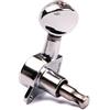 Toddmomy Meccaniche Chitarra Elettrica e Acustica 6 Pezzi Argento Metallo | Set di Chiavi Accordatura, Accessori Inclusi Strap Buttons, Indicato per Corde e Testa Semichiusa