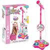 Generico Microfono Giocattolo Bambina Con Asta,Karaoke Bambini Con Lucis Led, Altezza Regolabile,Giocattolo Per Microfonos Interattivo,Compleanno Per Ragazze E Ragazze