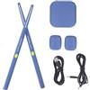 Jectse Virtual Air Drum Set Baquetas Eléctricas Air Drum Sticks, Tambor de Aire con Baquetas, Pedales, 3D Motion Sensing Bluetooth 8 Sonidos, Kit de Baquetas Virtuales RGB Portátil