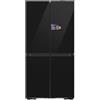 Samsung RM90F67CECEF Bespoke French Door Frigorifero, 185 cm, 654 l, capacità 255 l, AI Home, AI Vision con fotocamera integrata, Beverage Center, Clean Deep Charcoal