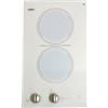 SUMMIT APPLIANCE Summit CR2220WHE - Piano cottura radiante a 2 fuochi, 220-240 V, in vetro ceramico bianco, 220-240 V, 2400 W, conforme alla norma ADA, indicatore di calore di sicurezza, facile da pulire, suite