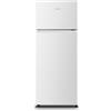 Hisense RT267D4AWE - Frigorifero a due porte, Calss E, Capacità 206 L, Altezza 143 cm, Cassetto Frutta e Verdure, Illuminazione LED, Porte Reversibili, Silenzioso 40 dBA, Colore Bianco