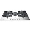 Hotpoint Ariston - Piano cottura a gas FTGHL 751 D/IX/HA finitura inox e griglie in ghisa da 75cm