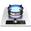 Generico Cucina A Gas Da 43 Cm, Piano Cottura A Gas In Acciaio Inox A 1 Bruciatore, Timer A Fuoco Alto Da 5,2 KW A 9 Cavità, Con Protezione Antispegnimento(NG)