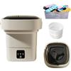 Generic Lavatrice Portatile 36W, Piccola Lavatrice Pieghevole da 17L con Lavaggio Biancheria Intima, Perfetta per la Casa, Vestiti per Bambini, Viaggi, Appartamenti, Dormitori, Camper white