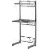 Valdoza Scaffale Per Incolonnamento Lavatrice E Asciugatrice Per Bagno, Cucina | Scaffale Sopra La Lavatrice, Supporto Lavatrice Asciugatrice Materiale In Acciaio Al Carbonio,(Gray,161cm/63.3in-2)