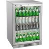 METRO Professional Frigo Vetrina per Bevande con Porta in Vetro, 127 L, acciaio inox/vetro, Raffreddamento Ventilato, con Serratura e Chiave