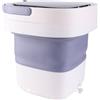 yaogohua Mini Lavatrice a Secchio Portatile, Centrifuga Morbida, Tubo di Drenaggio e Asciugatura, 100-240 V, Design Pieghevole, per Uso Domestico, per Picnic e Campeggio (Spina UE 110‑250 V)
