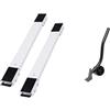 Generico Supporto for lavatrice Frigorifero mobile Base rialzata Staffa for rulli mobili Ruota Accessori for la cucina del bagno Elettrodomestico(White Suit)