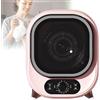 BoTongSiHai Asciugatrice, Asciugatrice Compatta Indipendente Da 450 W Con Vasca In Acciaio Inossidabile E Timer Personalizzabile, Con Centrifuga, Capacità Di Carico Di 0,8 Kg(Pink)