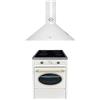 GURARI GCH E 612 Cr r + GCH C 46 WH 9, piano cottura retro vetro ceramika a libera installazione 60 cm, crema + cofano 90 cm, crema, cappa di aspirazione/ricircolo d'aria, 1000m3/h
