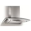 Turbo Air TURBOAIR PANTHEON - Hotte murale evacuation / recyclage - 713 m³ / h - 73 dB max avec booster - L 60 cm - Inox et verre